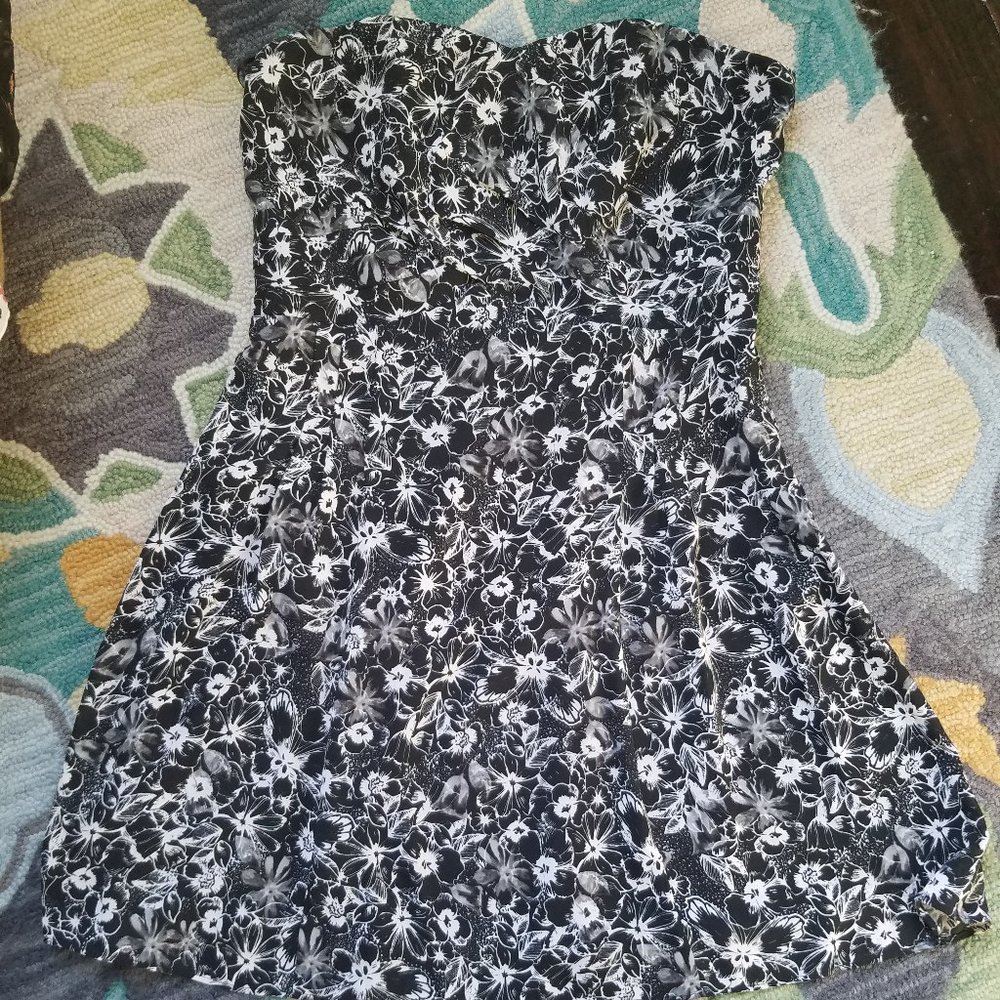 Removable Straps Printed Fit & Flare Dress